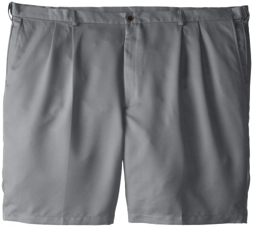 Haggar Men/'s Cool 18 Gabardine Hidden Expandable-Waist Plain-Front Short